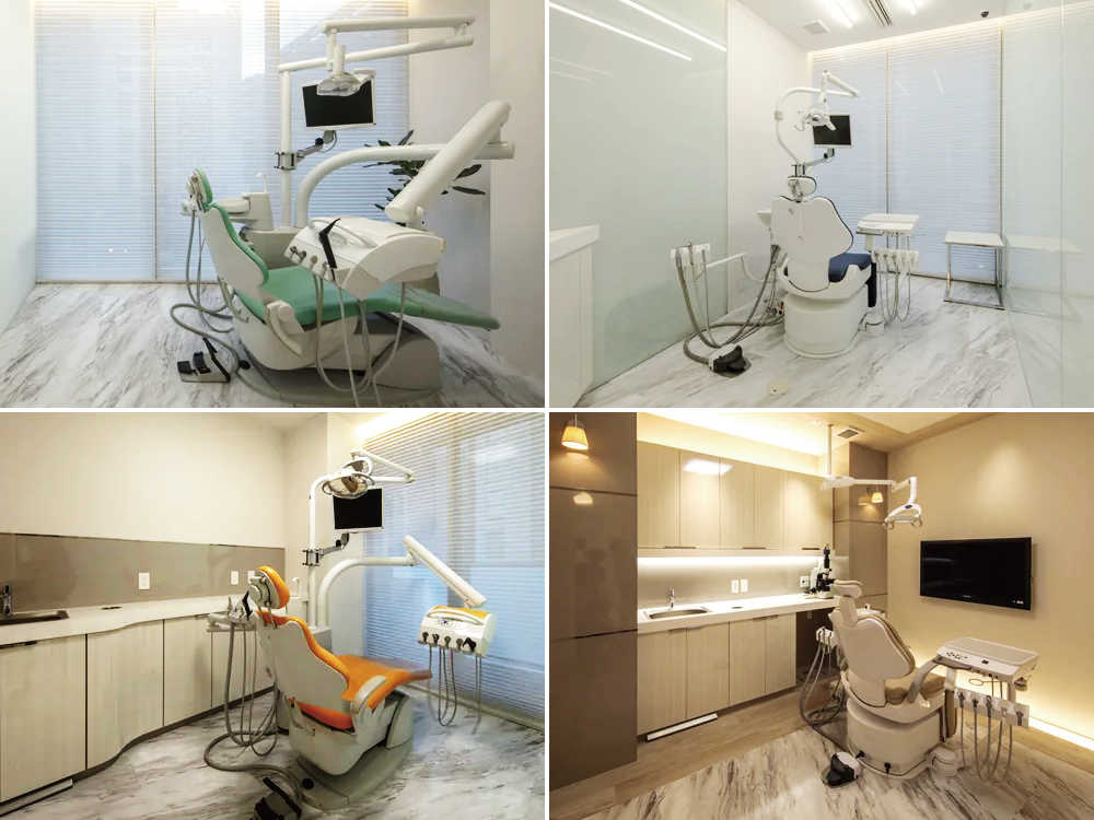 DENTAL CARE｜3階・予防フロア｜診療室・全室個室・歯のクリーニング・口臭外来｜愛知県名古屋市中区・栄【長谷川亨・歯科クリニック】名古屋栄の歯医者・歯科医院｜歯を守る予防歯科